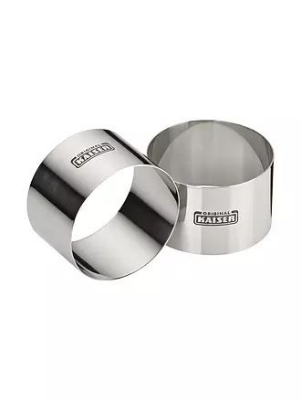 KAISER | Dessertringe Set 2-teilig 8cm Edelstahl | 